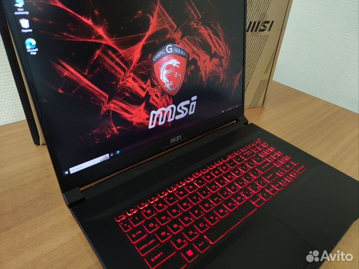Игровой ноутбук MSI 17 / 16 ядер / RTX / 32gb