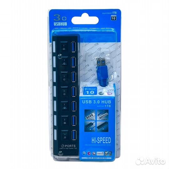 USB HUB*7 USB port 3.0 включатель портов