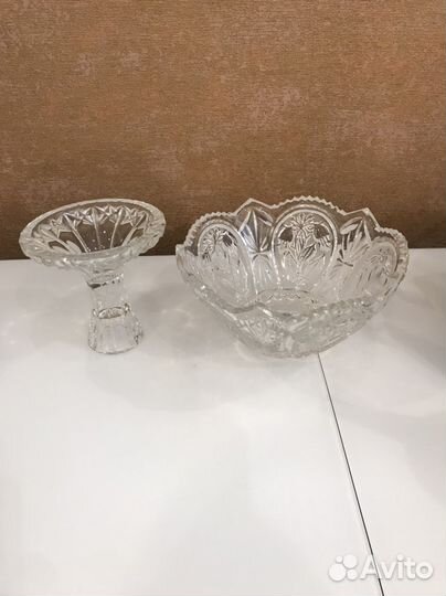 Салатник хрустальный большой