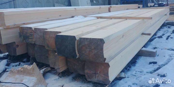 Профилированный брус (лафет строганный)