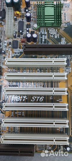 Материнская плата S370 abit ST6 + Celeron 1100A