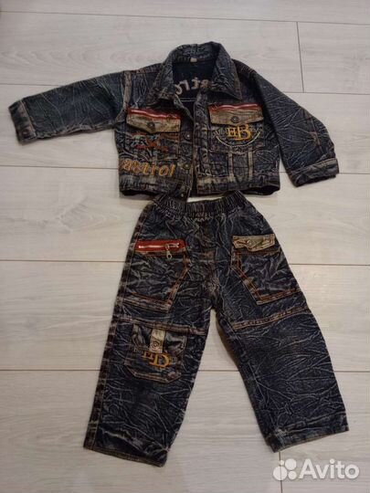 Джинсовый костюм для мальчика