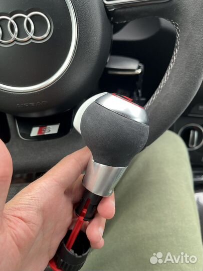 Ручка кпп ауди RS алькантара