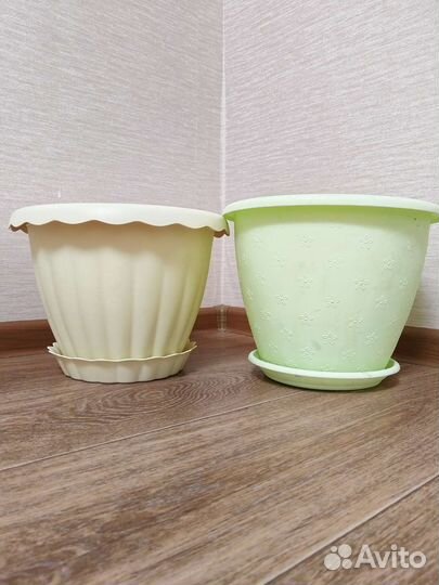 Горшок для цветов, пластик