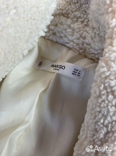 Пальто мех Mango 42-44