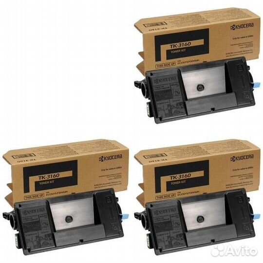 Картридж Kyocera TK-3160 3 Pack (1T02T90NL1-3PK) 1