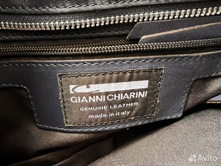 Сумка женская gianni chiarini кожа италия синяя