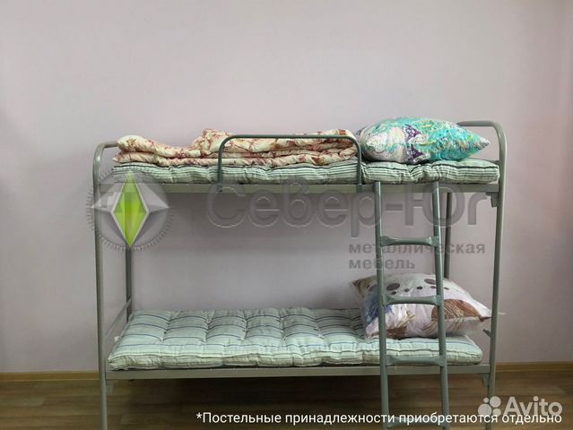 Двухуровневая металлическая кровать от производите