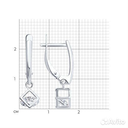 Серьги sokolov из серебра, 94027087