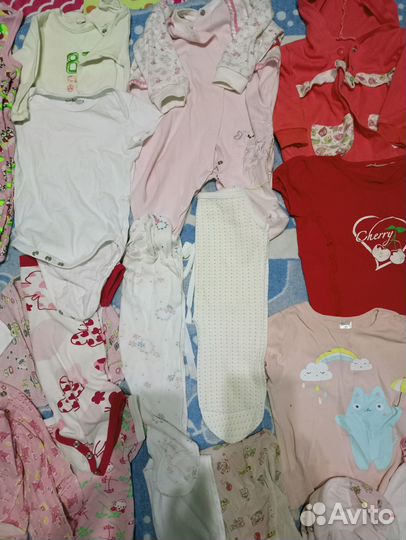 Детская одежда пакетом для девочек пакетом 68-86