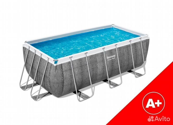 Бассейн Bestway 412х201х122 см (Ротанг)