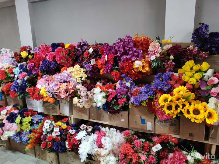 Искусственные цветы.Склад.Опт розница