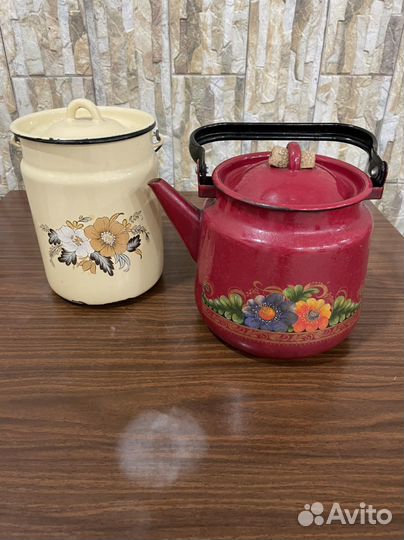 Эмалированная посуда СССР