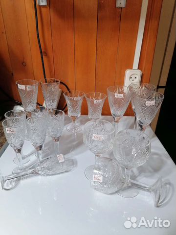 Фужеры хрустальные СССР
