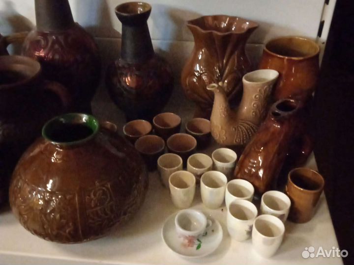Стеклянная и керамическая утварь