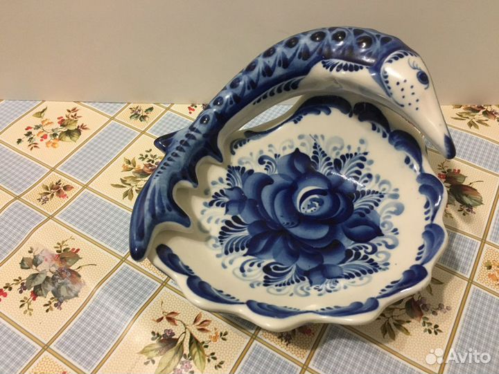 Наборы для специй, икорницы Гжель