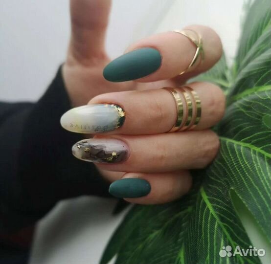 Маникюр гель лак наращивание ногтей