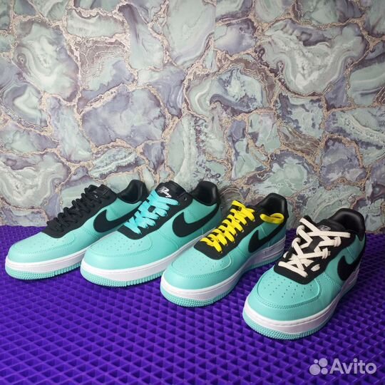 Кроссовки Nike air force 1 Tiffany family friends