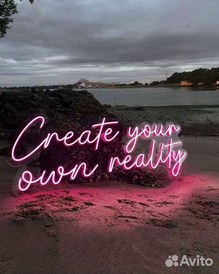 Неоновая вывеска от производителя