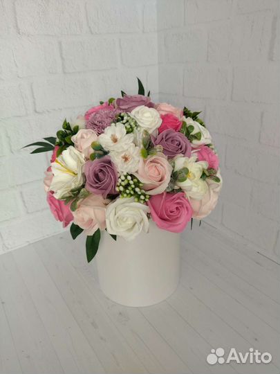 Букет из мыльных роз