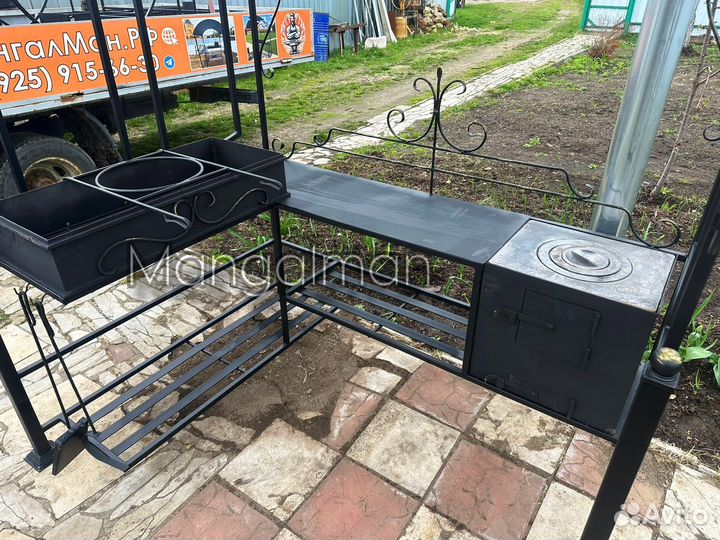 Мангал с крышей Угловой