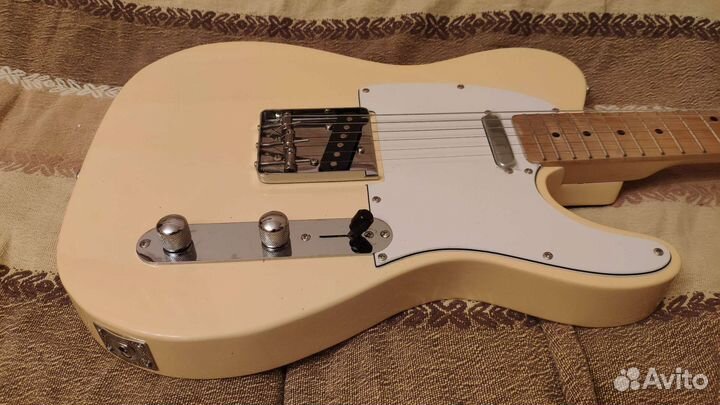 Реплика Fender Telecaster желтая кремовая