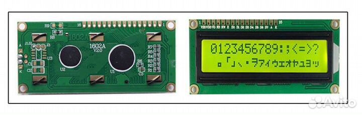 Дисплей LCD1602 (HD44780)