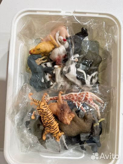 Набор фигурок животных домашние и дикие