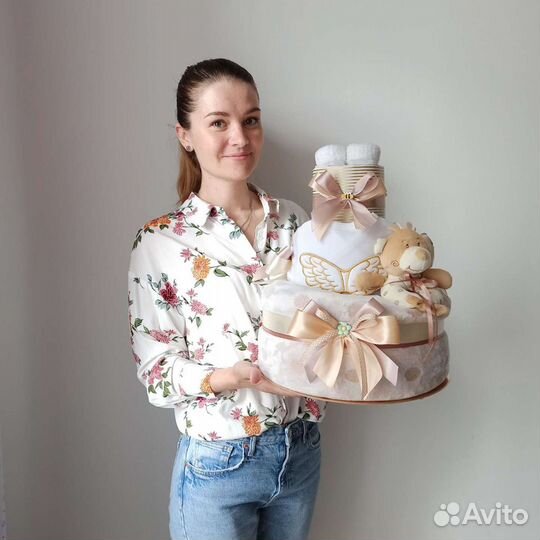 Торт из подгузников, памперсов