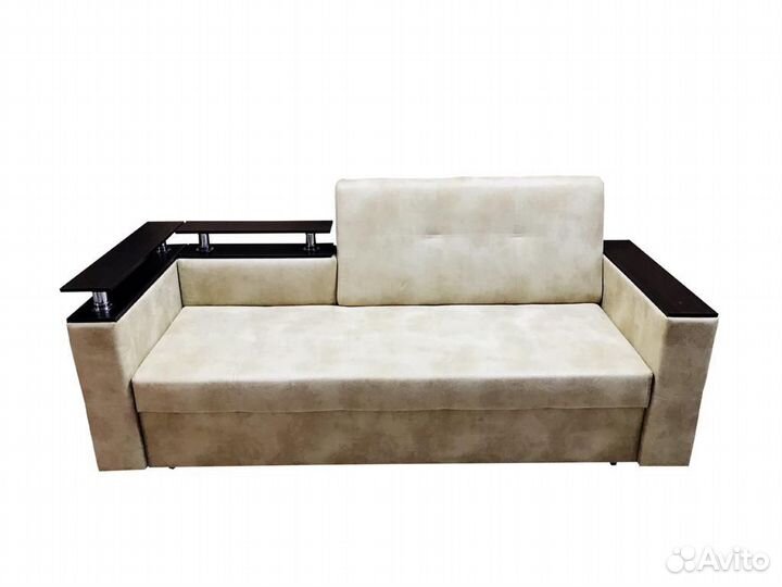 Диван прямой с полками из лдсп «шэлф»