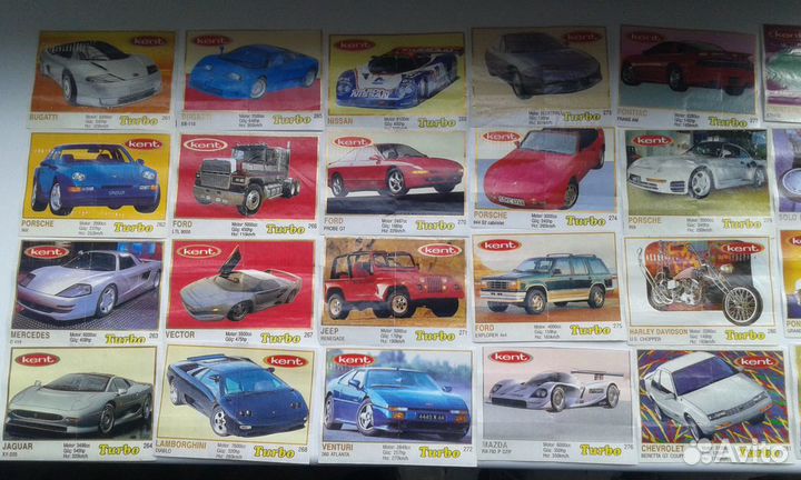 Вкладыши Turbo,Donald и другие