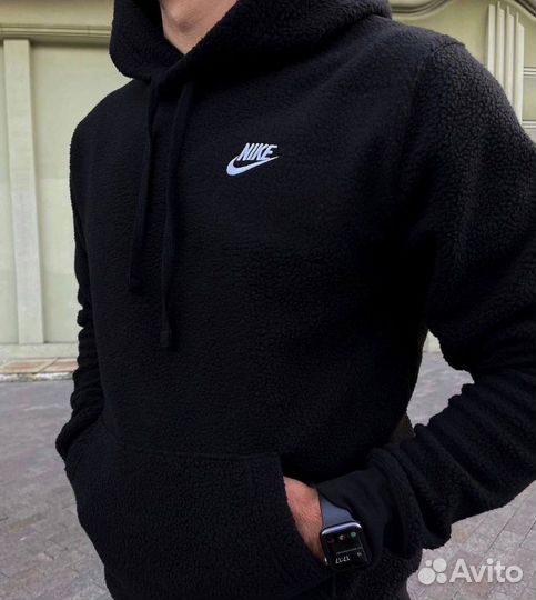 Худи Nike барашек черная