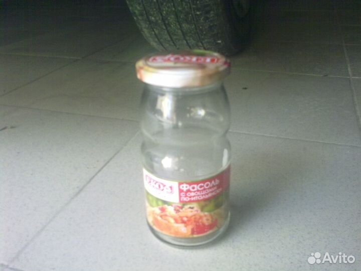 Банки стеклянные винтовые разные и 3-х л под закат