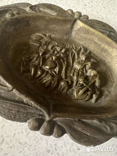Пепельница из латуни СССР