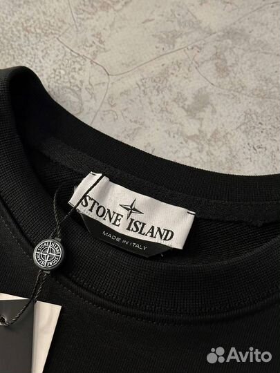 Свитшот Stone Island черный мужской