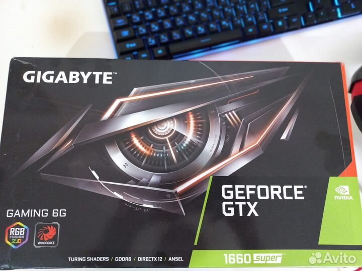 Видеокарта GTX 1660 Super gigabyte 6GB