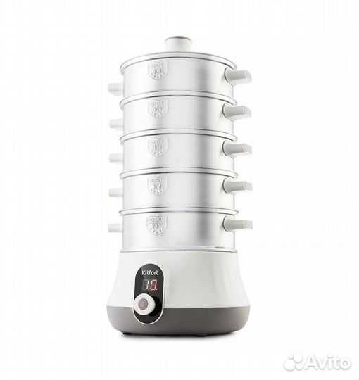 Пароварка Kitfort KT-2035 600 Вт серебристый