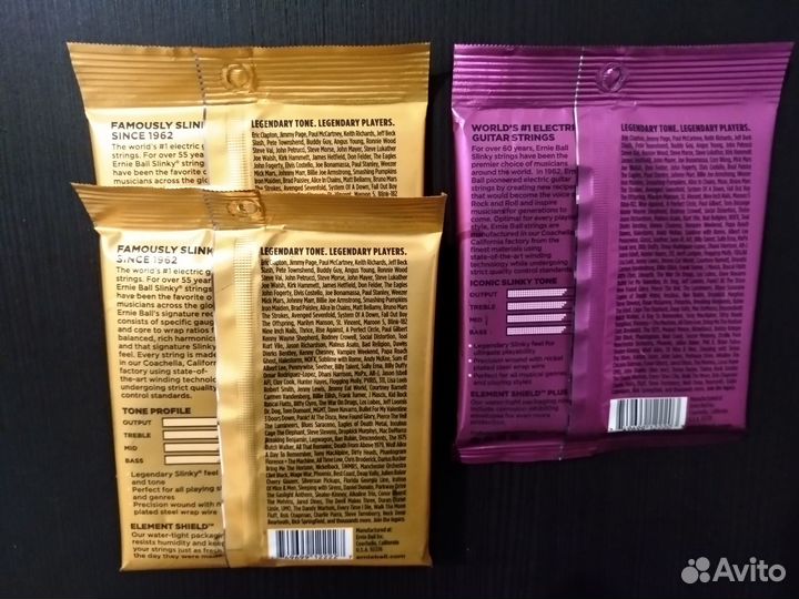 Струны для электрогитары и акустической гитары