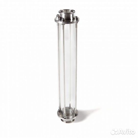 Царга стеклянная 50см, кламп 2 дюйма