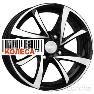 Кик Игуана 6.5x15 4x100 ET46 Dia54.1 алмаз черный