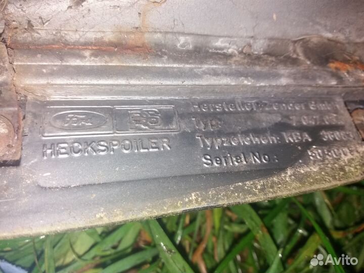 Спойлер форд RS