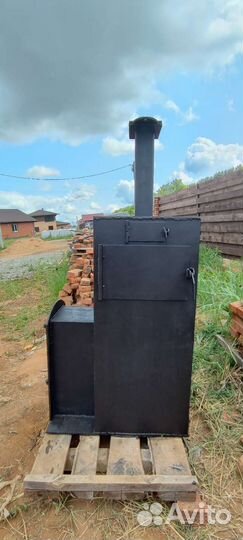 Печь для бани с баком