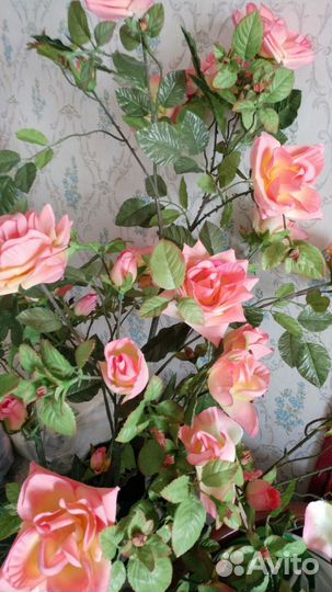 Искусственный куст роз для офиса, дома, украшения