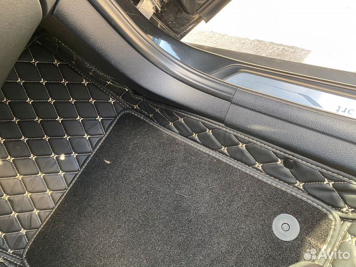 Коврики 5D из экокожи Lux Toyota Camry 06