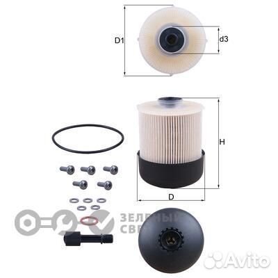 Mahle KX33828D Фильтр топливный renault duster-2 N