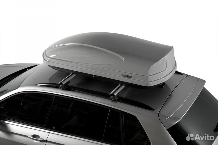 Автобокс Koffer A-430 серый мат двухсторонний 430