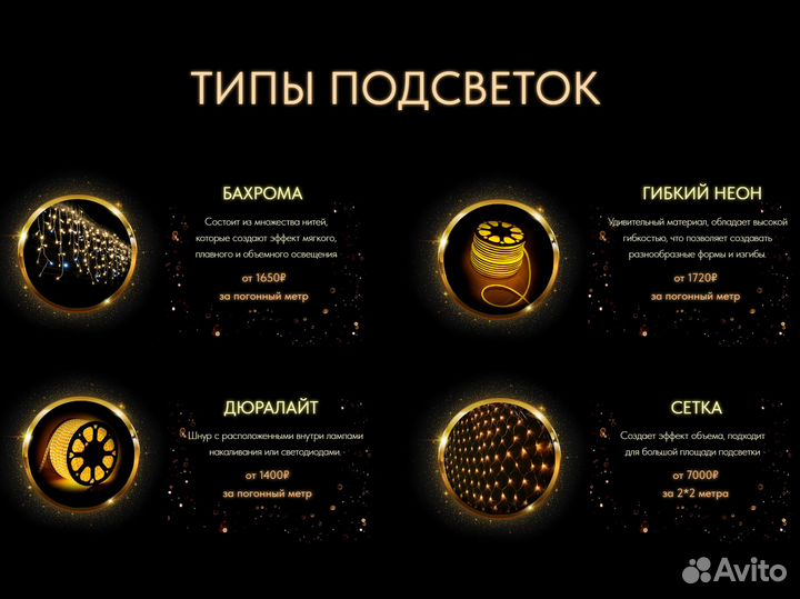 Украшение, Подсветка и Освещение Домов