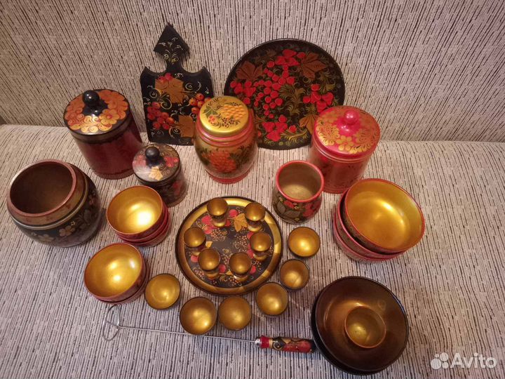 Посуда хохлома СССР