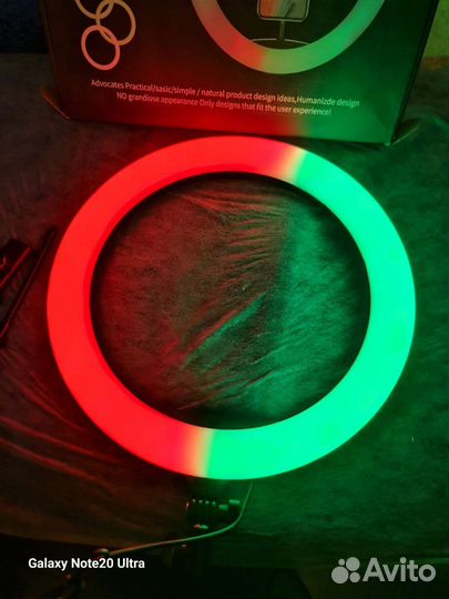 Светодиодная кольцевая лампа RGB MJ36