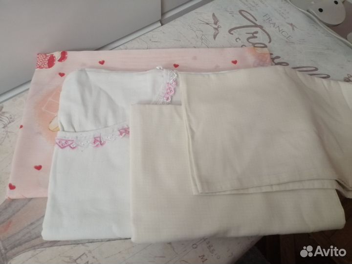 Постельное белье в детскую кроватку пакетом